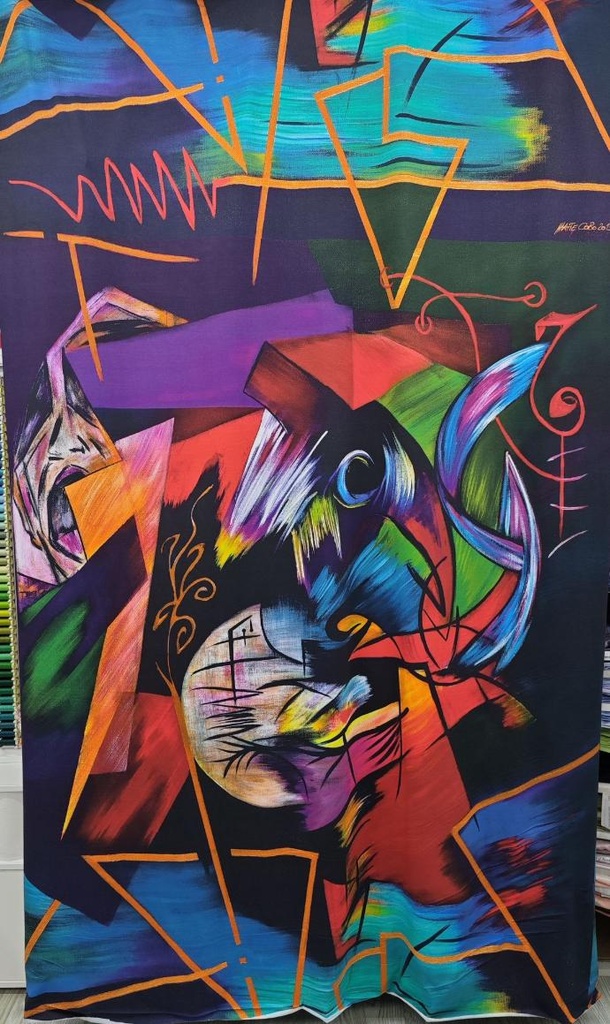 Punto viscosa lycra "Sueños en color"