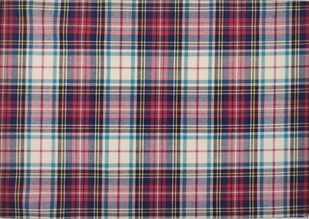 Viella tartan beige rojo