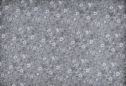 [VE472] Voile flores gris medio gris perla