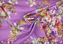 [235501/3] Voile morado con flores