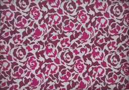 Jacquard flores gris granate rosa