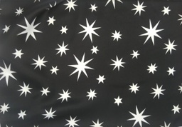 Raso estrellas negro